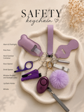 Safety Keychain Purple